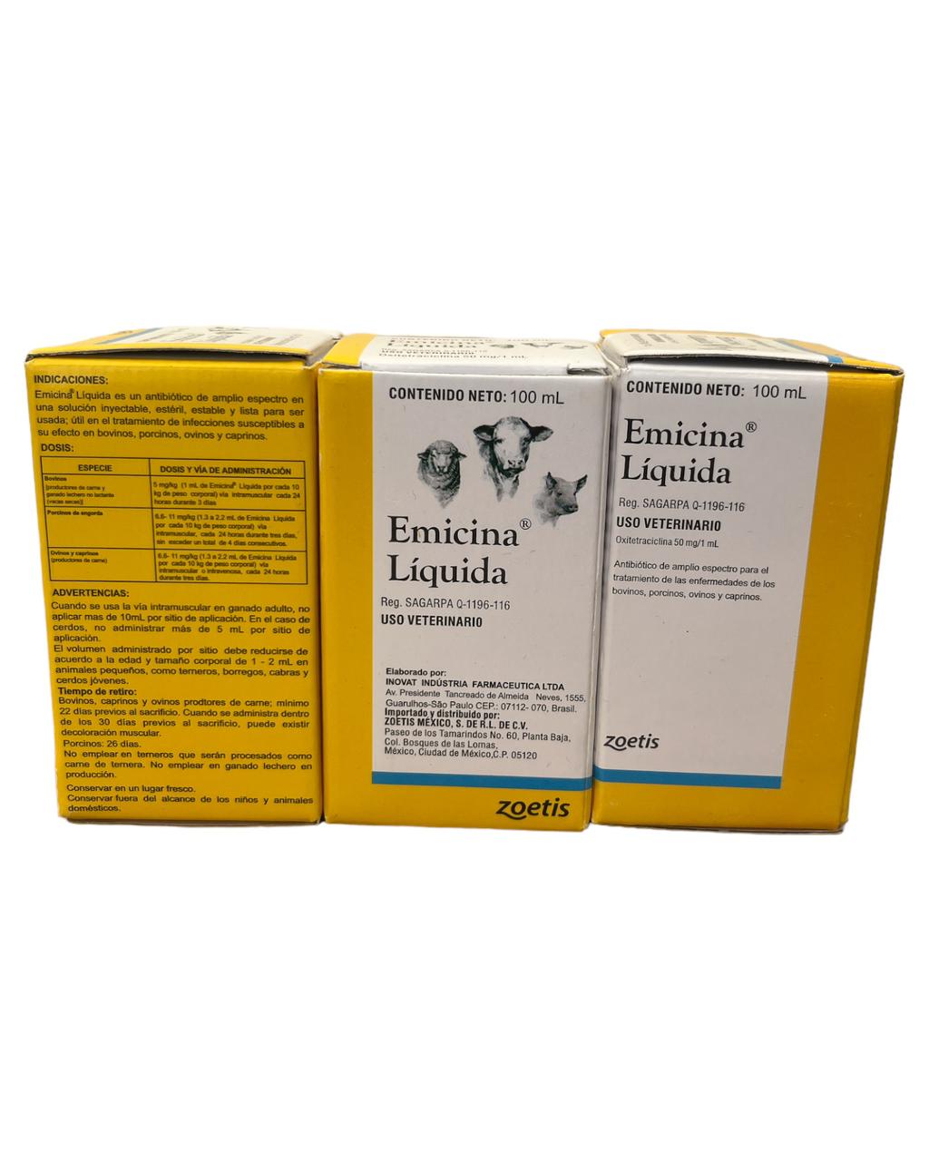 Emicina Líquida 100mL - Insumos Agropecuarios Hdez Leal