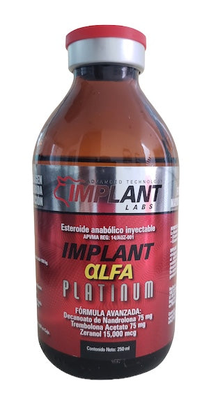 Implant Alfa Platinum 250 mL - Insumos Agropecuarios Hdez Leal