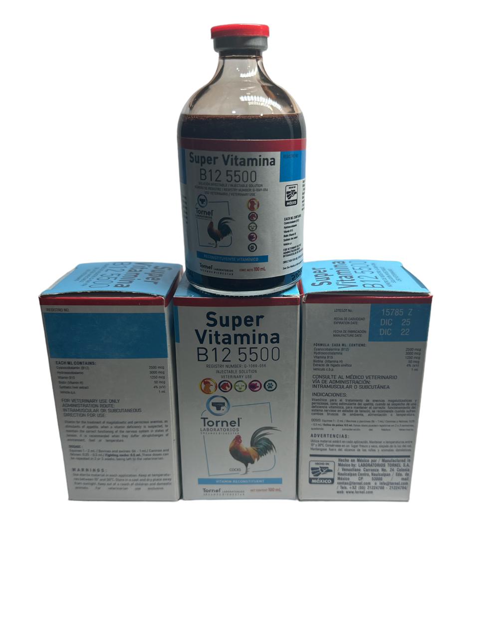 Super Vitamina B12 5500 - Insumos Agropecuarios Hdez Leal