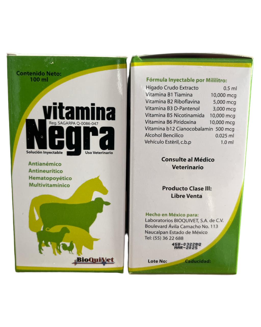 Vitamina Negra - Insumos Agropecuarios Hdez Leal