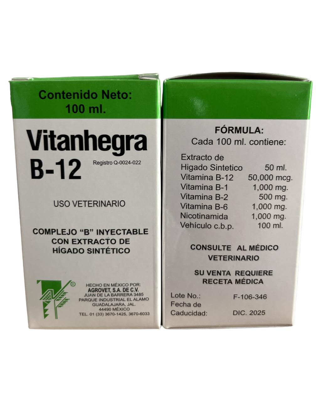 Vitanhegra B-12 - Insumos Agropecuarios Hdez Leal