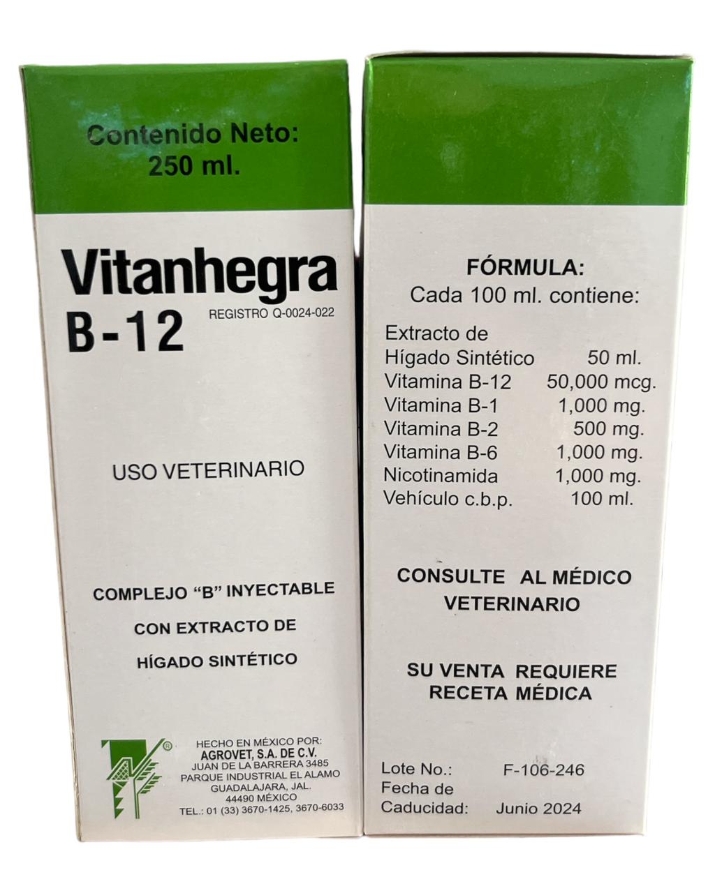 Vitanhegra B-12 - Insumos Agropecuarios Hdez Leal