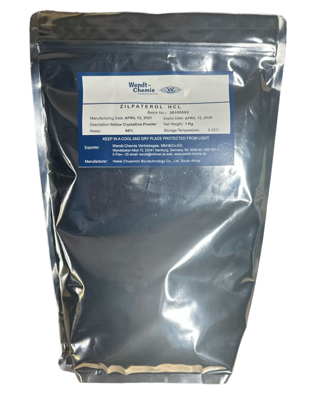 ZILPATEROL HCL 1KG - Insumos Agropecuarios Hdez Leal